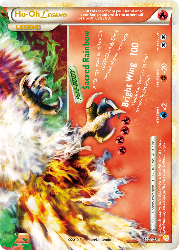 HeartGold SoulSilver Ho-Oh LEGEND (bottom) #112/123